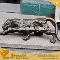 Outdoor Decoration Brass Leopard Statue for home